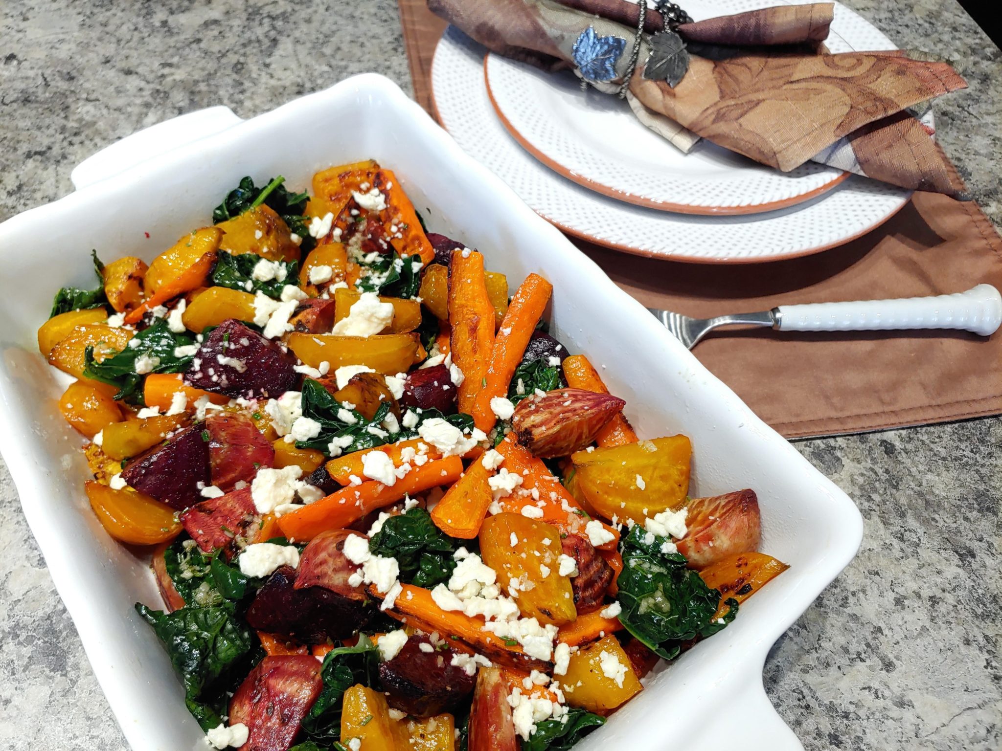 Roasted Beet and Carrot Salad with Feta Pineland Farms Dairy
