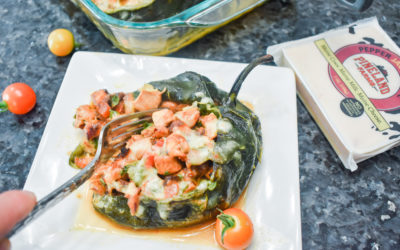 Chicken Stuffed Poblano Peppers