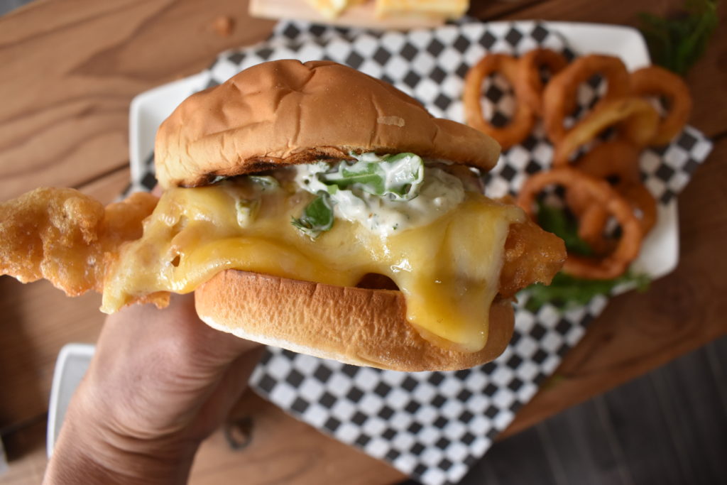 Crispy Beer Battered Fish Sandwiches - Pineland Farms Dairy