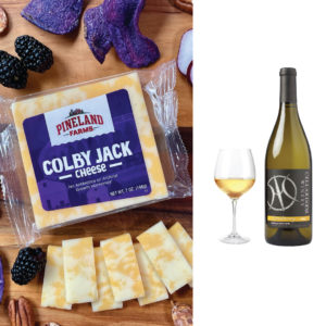 National Wine & Cheese Day Colby Jack & Chardonnay pairing