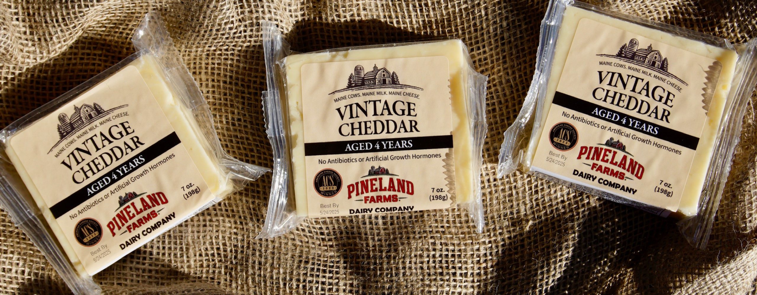 Pineland Farms award winning vintage cheddar