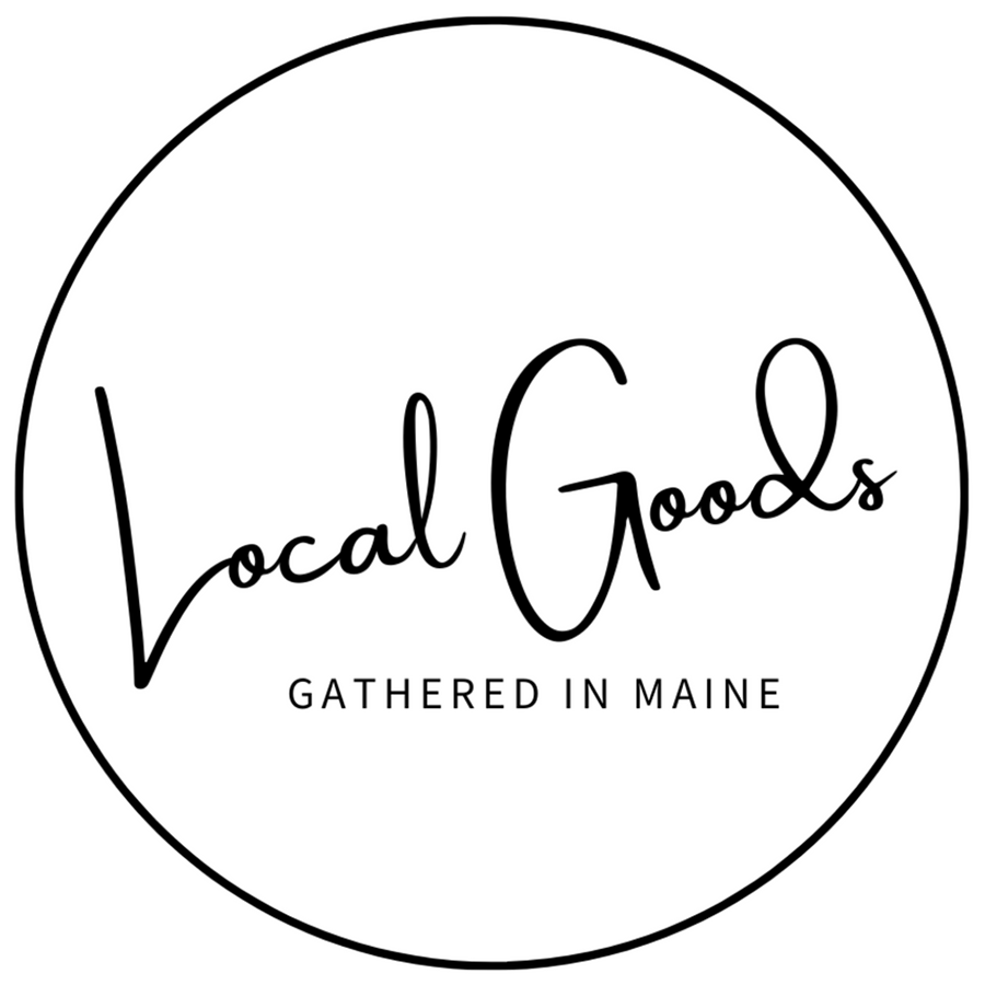 Local Goods Gathered logo in black and white